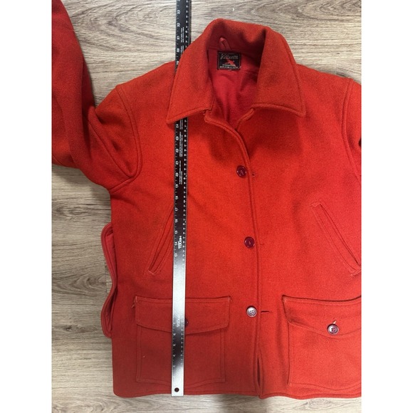 1940's Sears J.C. Higgins Red Jacket Hunting Coat 21.5x29.5 - Picture 3 of 5